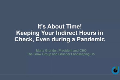 It's About Time: Webinar on Indirect Time